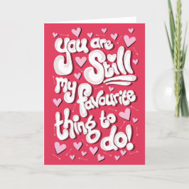 Mi cosa favorita: tarjeta El día de San Valentín
