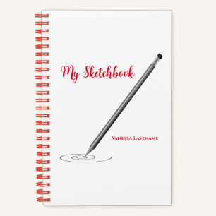 Mi cuaderno de esbozo con personalización de nombr