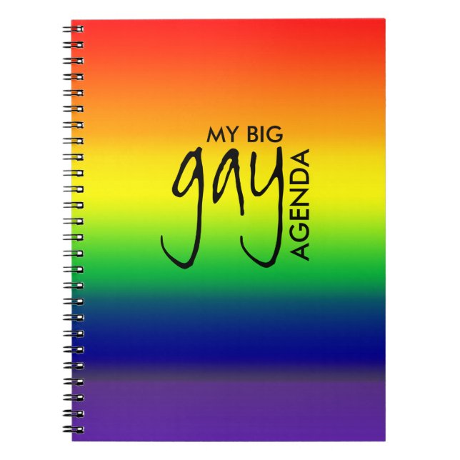 Mi cuaderno gay del orden del día (Frente)