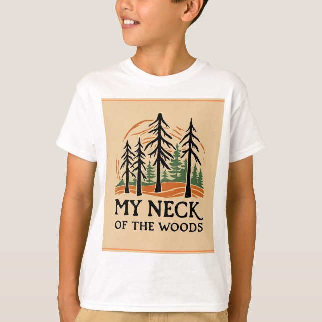 Mi cuello de la camiseta básica de Woods (niños) (Anverso)