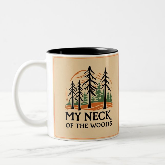 Mi cuello de la taza de café de Woods (de dos tona (Izquierda)
