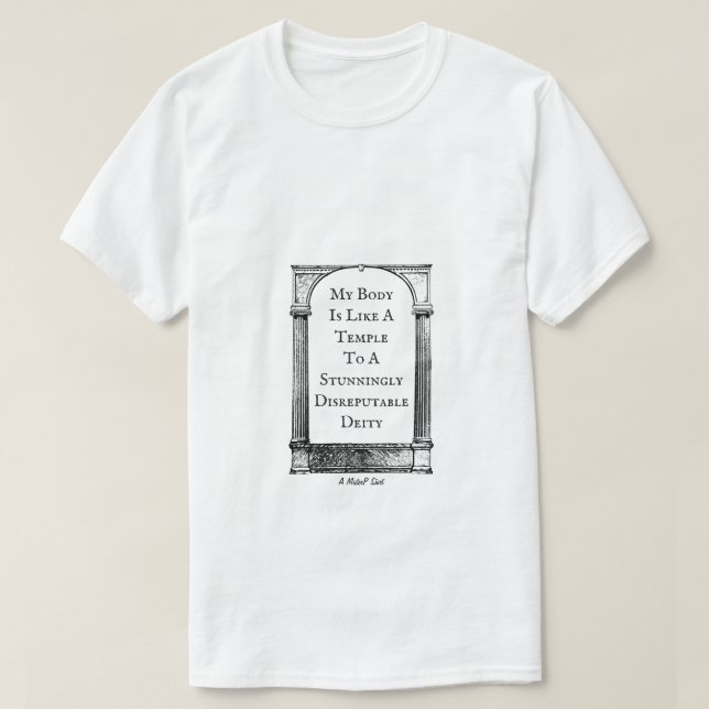 Mi Cuerpo Es Como Un Templo - Una Camisa De Mister (Diseño del anverso)