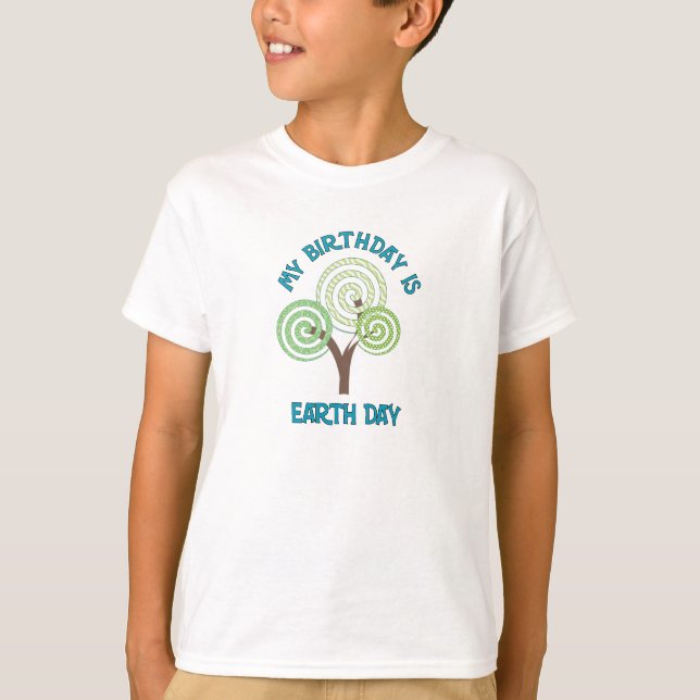 Mi cumpleaños es la camiseta de los niños del Día  (Anverso)