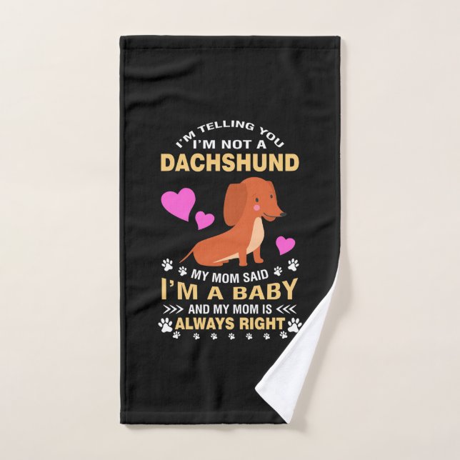 Mi Dachshund Es Mi Bebé (Toalla de mano)