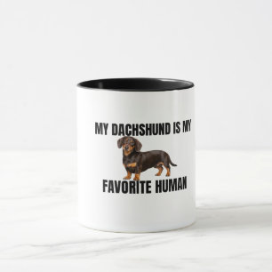Mi Dachshund Es Mi Humano Favorito Taza
