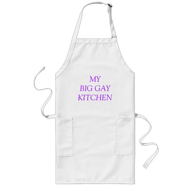 Mi delantal gay grande de la cocina (Frente)