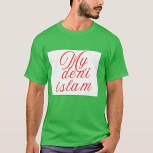 Mi deni cita de diseño de camiseta oscura de amant