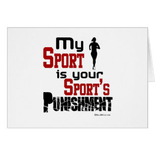 Mi deporte es el castigo de su deporte - hembra