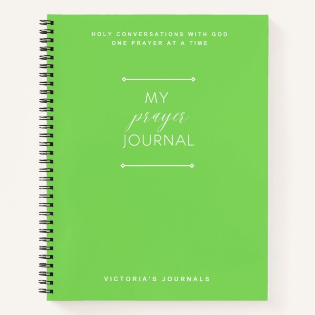 Mi diario de oraciones (Anverso)
