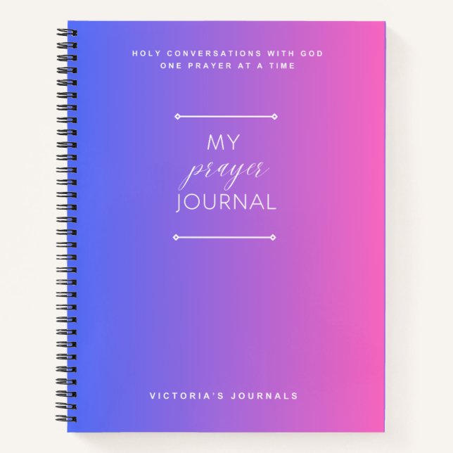 Mi diario de oraciones (Anverso)