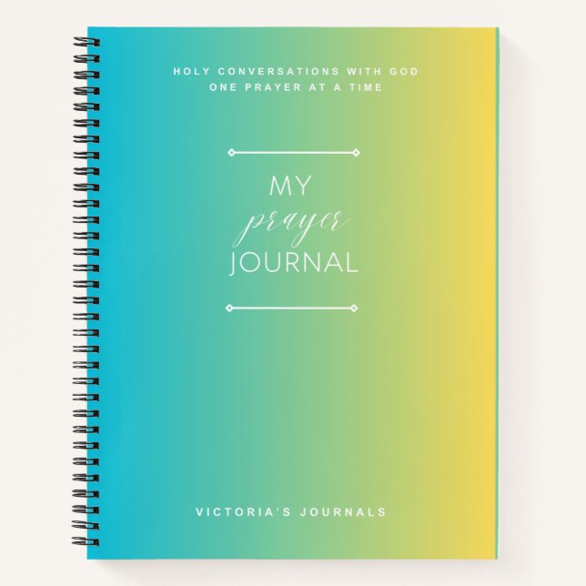 Mi diario de oraciones (Anverso)