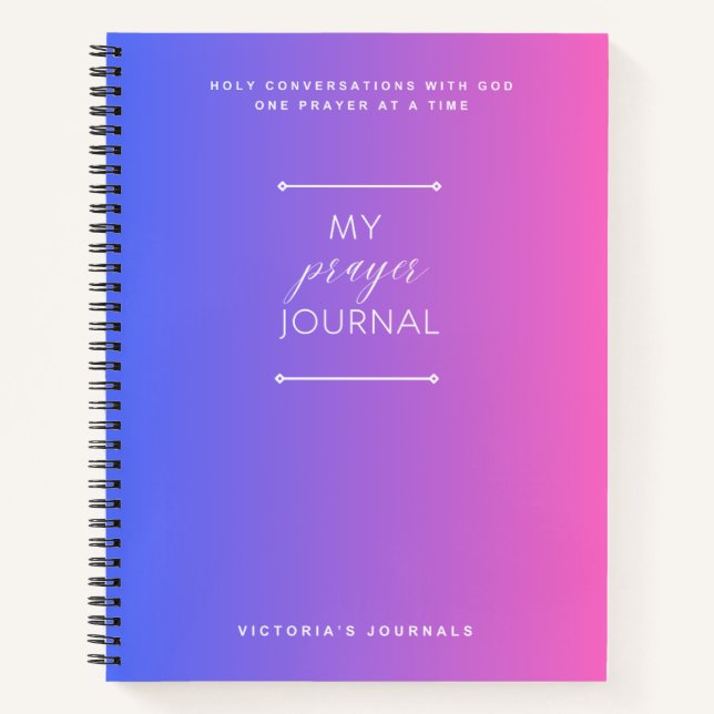 Mi diario de oraciones (Anverso)