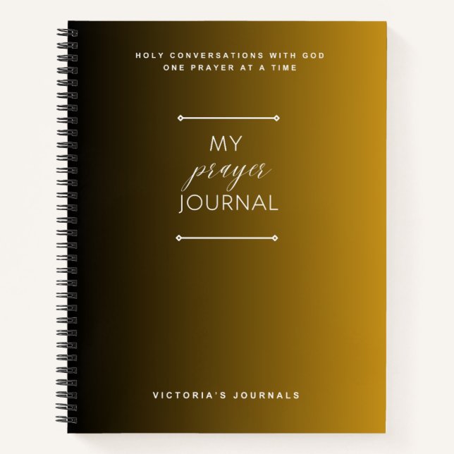 Mi diario de oraciones (Anverso)