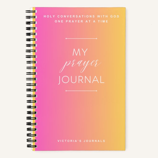 Mi diario de oraciones (Anverso)