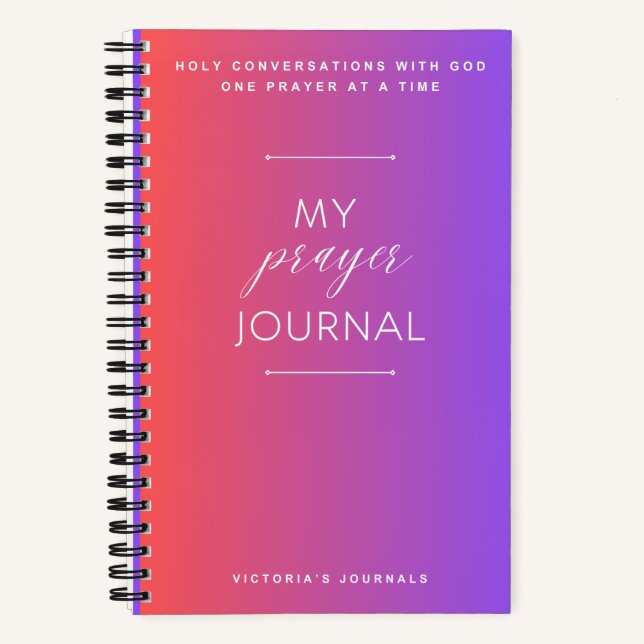 Mi diario de oraciones (Anverso)