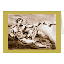 Mi dibujo 2004 de Adán después de Miguel Ángel