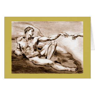 Mi dibujo 2004 de Adán después de Miguel Ángel