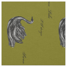 Mi dibujo digital Swan Lake LS en esta tela