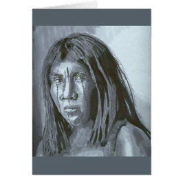 Mi dibujo gris del retrato del marcador del tono