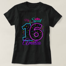 mi dulce camiseta de 16 dieciséis personalizadores