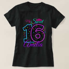 mi dulce camiseta de 16 dieciséis personalizadores
