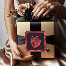 Mi dulce corazón rojo brillante Pegatina de San Va