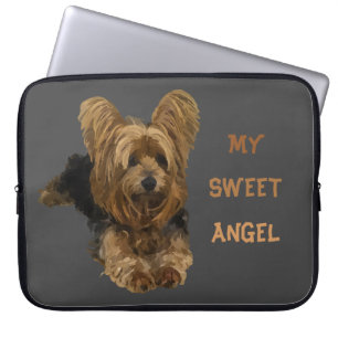 Mi dulce Funda de portátil Angel Yorkshire Terrier