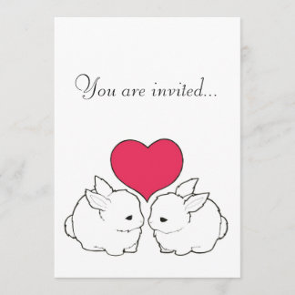 Mi dulce invitación de boda de venganza de conejit