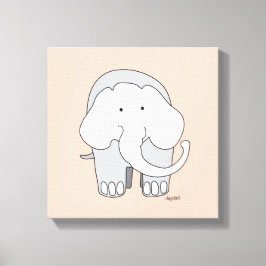 Mi elefante Personalizado 12x12 Arte de tela