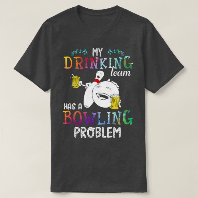 Mi Equipo De Bebidas Tiene Una Camisa Con Problema (Diseño del anverso)