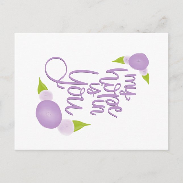 Mi esperanza está en tu postal (Anverso)