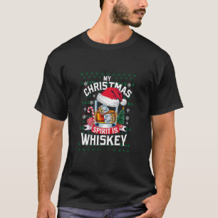 Mi espíritu navideño es Whiskey Jersey Feo Navidad