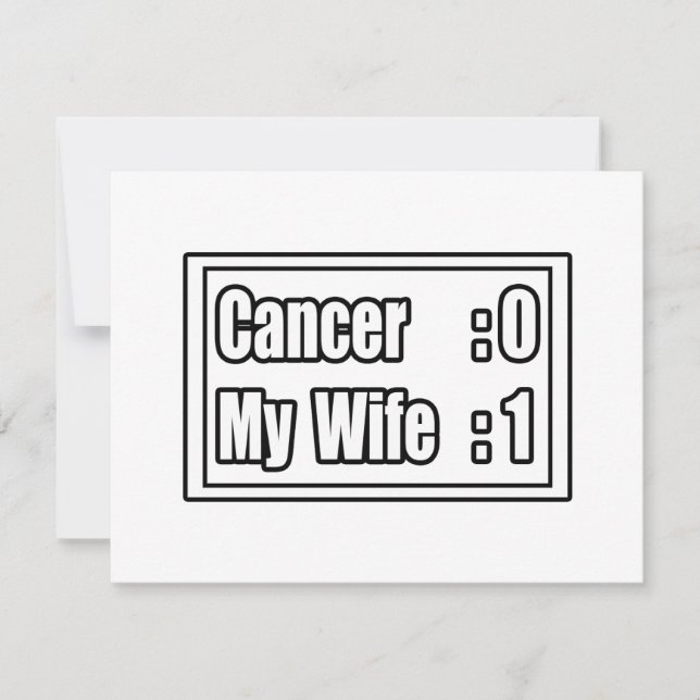 Mi esposa golpea al cáncer (tabla de puntuación) (Anverso)