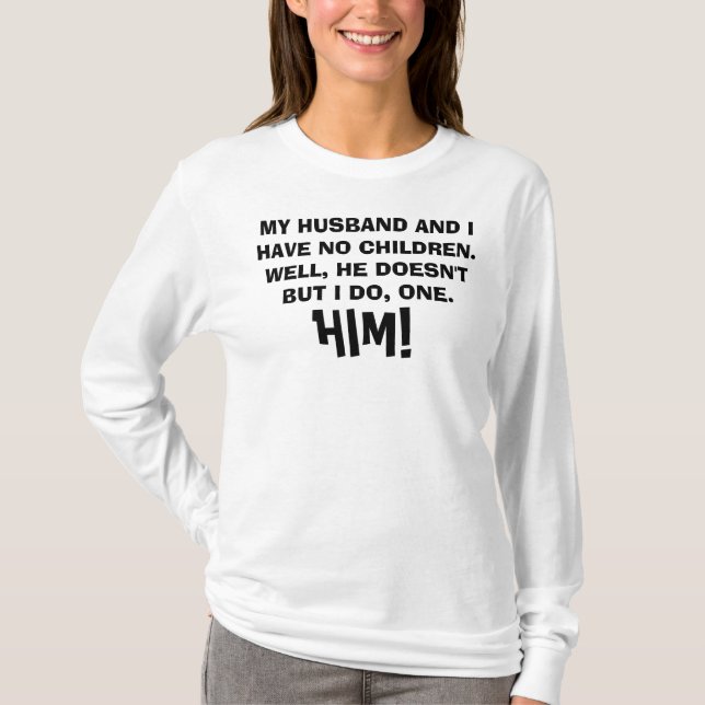 MI ESPOSO, mi camisa de chiste infantil (Anverso)