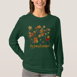 ¡Mi estación favorita! Camiseta de árbol de rama