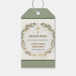Mi Etiqueta de Regalo de Bautizo Personalizada Ver