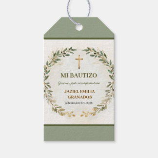 Mi Etiqueta de Regalo de Bautizo Personalizada Ver