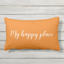 Mi feliz lugar lumbar almohada