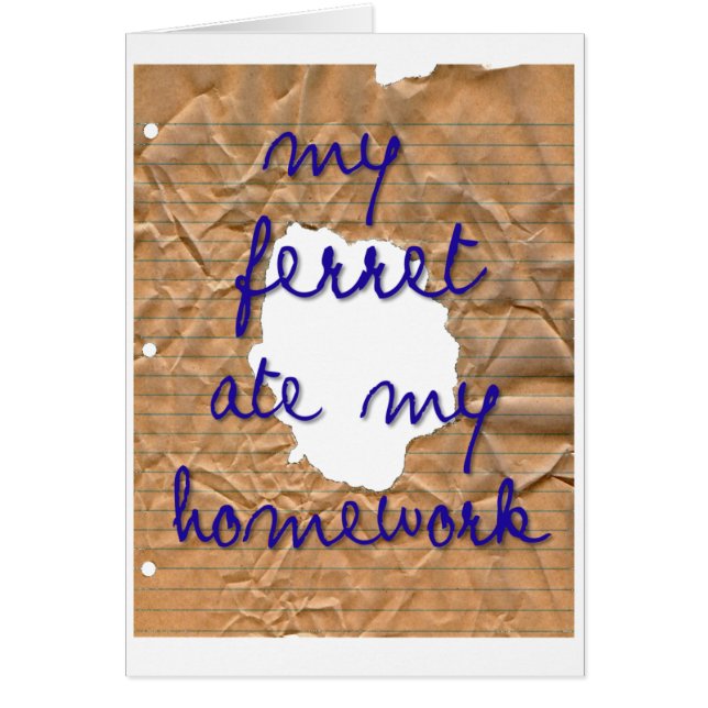 Mi Ferret se comió mi hogar (Frente)