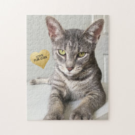 Mi foto de gato en un rompecabezas personalizado