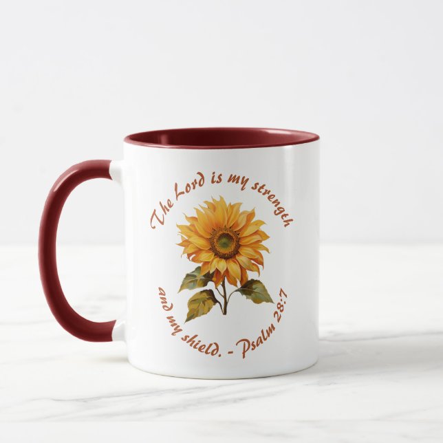 Mi Fuerza y Mi Escudo Taza (Izquierda)