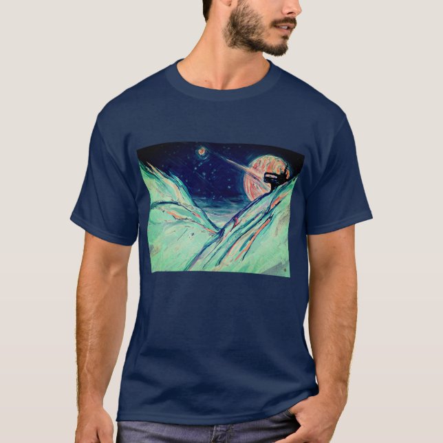 Mi futuro hogar en la camiseta espacial (Anverso)