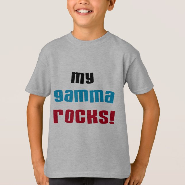Mi gamma roca camisetas y regalos (Anverso)