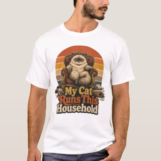 Mi Gato Dirige la Casa Camiseta Divertida para Due