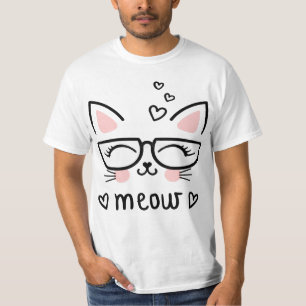 Mi gato es linda camiseta MEOW