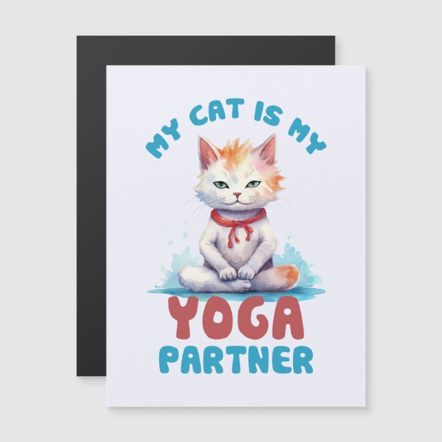 Mi Gato Es Mi Pareja De Yoga -Gato Mediador Adorab (Anverso/Reverso)
