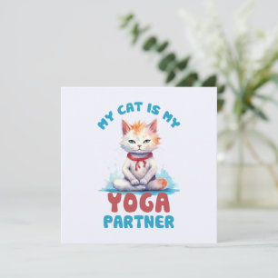 Mi Gato Es Mi Pareja De Yoga -Gato Mediador Adorab