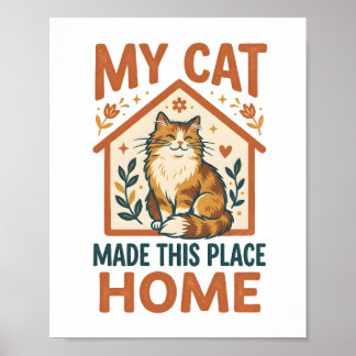 Mi Gato Hizo De Este Lugar Hogar Arte De Pared Par