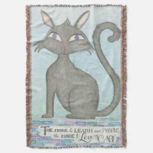 Mi gato - La cita de Mark Twain inspira la manta d