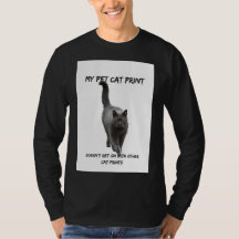 Mi gato Mascota Imprimir curiosa camiseta de gato 